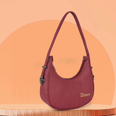 DIXON Maroon Sling Bag Casual Half Moon Unique Design Shoulder Side Sling Bag For Women