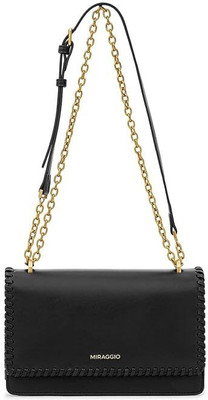 Miraggio Black Sling Bag Shoulder Bag For Women Partywear Stylish Handbag