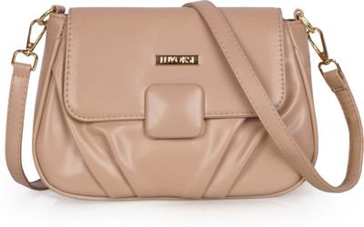 LUVOKSI Khaki Sling Bag Curlized Casual