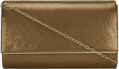 Forever Glam By Pantaloons Gold Sling Bag Bronze Clutch