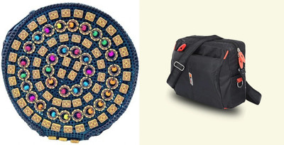 Nappmall Black, Tan Sling Bag Nylon Sling bag for Men Cross Body Business Messenger one Side Bag(Pack of 2)