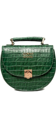 DONNA VANNI Green Shoulder Bag Emerald | The Croc Shoulder