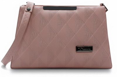 G GLAMORA Pink Sling Bag Structured Crossbody Handbag | For Women & Girls