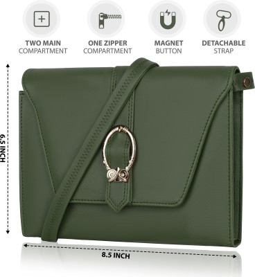 HAVELOOK Green Sling Bag Orion Peach Sling Bag