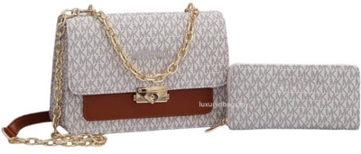SARA White Sling Bag MK SL01 COMBO(Pack of 2)