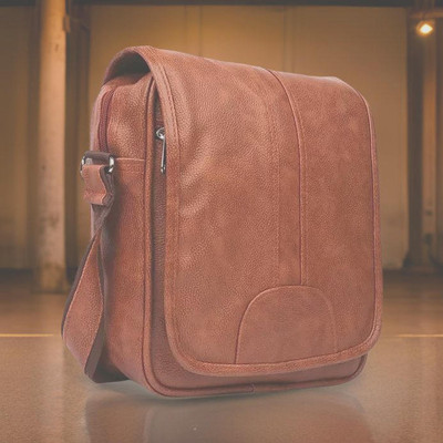house of common Tan Sling Bag Men Sling Bag extra large side bag for men