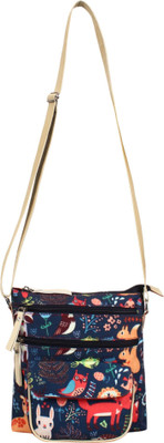 Anekaant Blue, Multicolor Sling Bag Modish
