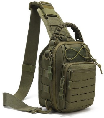 CarryTrip Green Sling Bag Tactical Small Sling Bag One Strap Backpack Shoulder Bag Men's Crossbody Bag