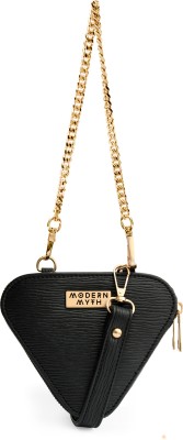 MODERN MYTH Black Sling Bag Trio Mini Triangle Bag