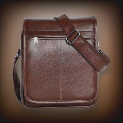 Shivra Brown Sling Bag Men Sling Bag extra large (S-11*8.5*3)