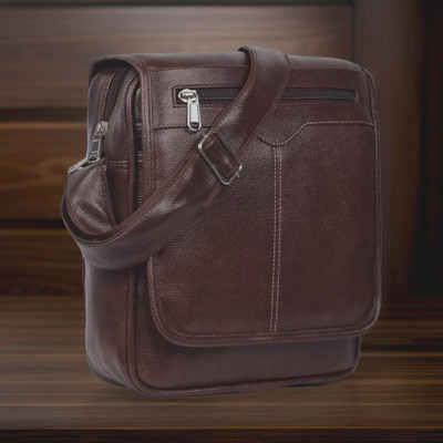 Shivra Brown Sling Bag Men Sling Bag side bag for men(S-12*11)