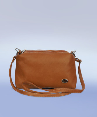 Leather Land Brown Sling Bag Exuberant Design