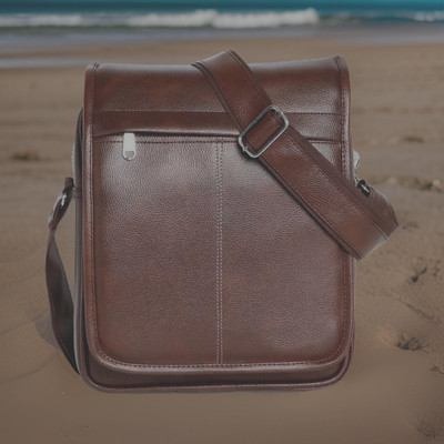 Shivra Brown Sling Bag Men Sling Bag extra large (S-11*8.5*3)
