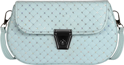 HVH WORLD Multicolor Sling Bag Sky Blue Designer Faux Leather Handbag For Women And Girls HV-HB57