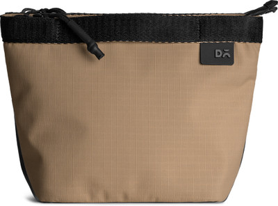 DailyObjects Beige Clutch Sand Pivot Carry All Pouch - Small