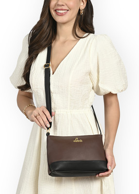 LAVIE Brown Sling Bag Taya HZ Top Zip Sling Bag