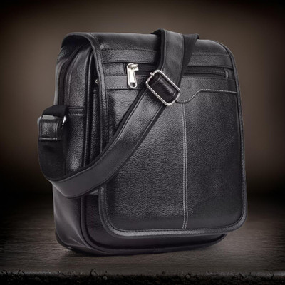 Shivra Black Sling Bag Men Sling Bag side bag for men(S-11*11)