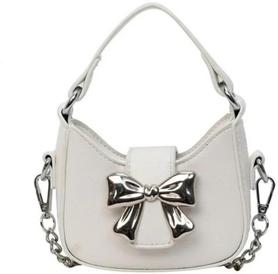 Bauge Bags White Sling Bag LIL BOW SLAY MINIATURES BAGS