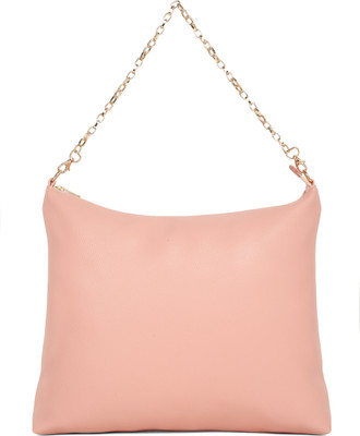 Dressberry Pink Shoulder Bag PU Structured Shoulder Bag with Quilted