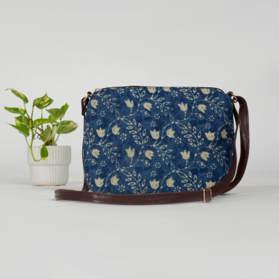 Hamensch Blue Sling Bag Matt-Blue-Sling Bag for Womens