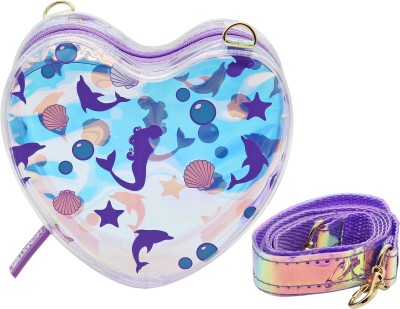 hamster london Purple Sling Bag Heart-Shaped Mermaid Sling Bag - Perfect Blend of Style