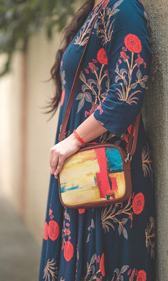 ZOUK Multicolor Sling Bag Abstract Amaze Sling Bag for Women