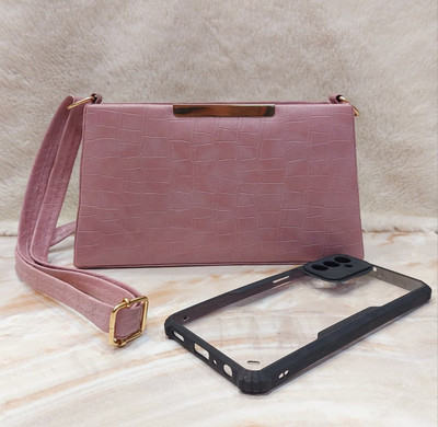 G GLAMORA Pink Sling Bag Premium Quality Sling Bag with Adjustable Shoulder Strap
