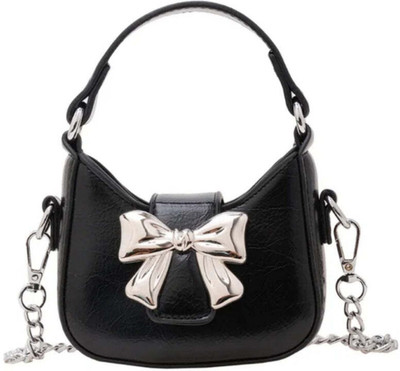 Bauge Bags Black Sling Bag LIL BOW SLAY MINIATURES BAGS