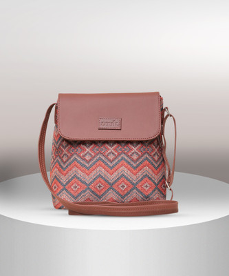 ZOUK Multicolor Sling Bag Gwalior Weaves Flap Sling Bag