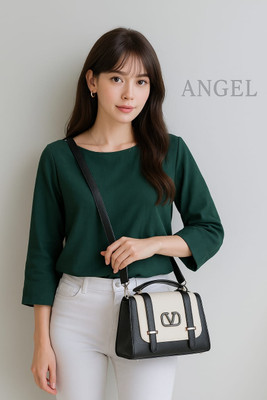 Angel Kiss Black Sling Bag New Stylish Fancy Heavy Stuffy Luxury Pretty Charming Sling Bag Unique Design