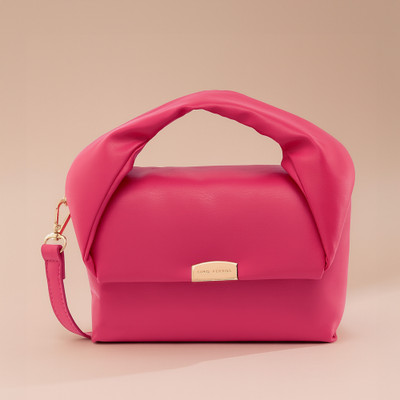 LINO PERROS Pink Satchel Women's Soft Body Fuschia Satchel