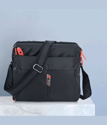 ASSTYLE Black Sling Bag Sling Bag Cross body Men’s Sling Messenger Bag for Travel / Office / Business