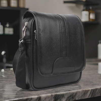 house of common Black Sling Bag Men Sling Bag extra large side bag for men