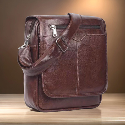 house of common Brown Sling Bag Men Sling Bag side bag for men(S-12*11)
