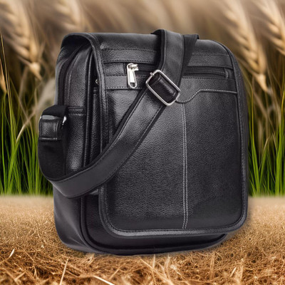 Shivra Black Sling Bag Men Sling Bag side bag for men(S-12*11)