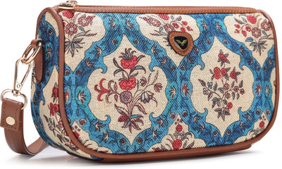 HAWKWOOD Blue Sling Bag Classic Leather Sling bag
