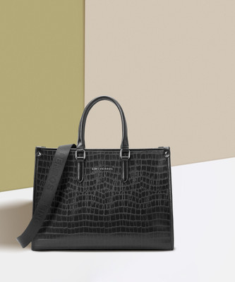 LINO PERROS Black Tote Women Black Tote Bag