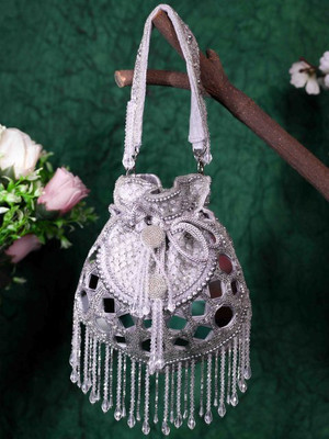 Swisni Elegant Party Clutch Pearl Potli