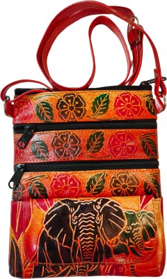 CLASSIQUE Multicolor Sling Bag Shantiniketan traditional printed Safari Elephant Sling