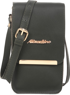 AlberoUno Green Shoulder Bag Shoulder Mobile Sling