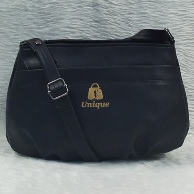 Bu beauty unique Black Sling Bag Unique shape sling bags for fashionable women