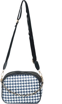 DONICY Blue Sling Bag Stylish check design sling bag