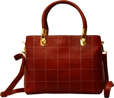 ManatLeather Red Sling Bag ML-110-Brown