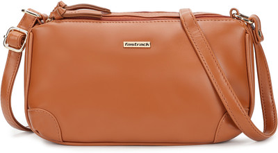 Fastrack Tan Sling Bag Plain