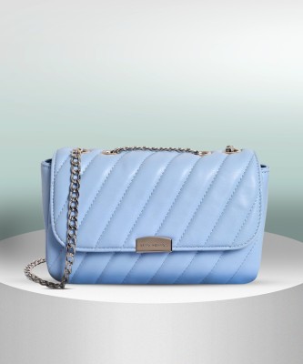 LINO PERROS Blue Shoulder Bag Soft Blue Shoulder Bag