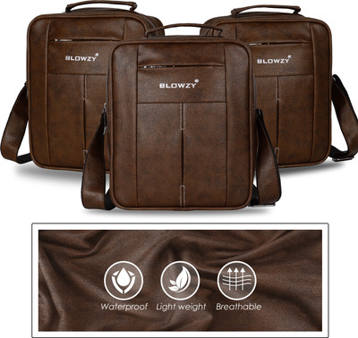 Blowzy Bags Brown Hand-held Bag Premium 9 Inch Mini Sling Bag for Men and Women, Small Passport Travel Bag