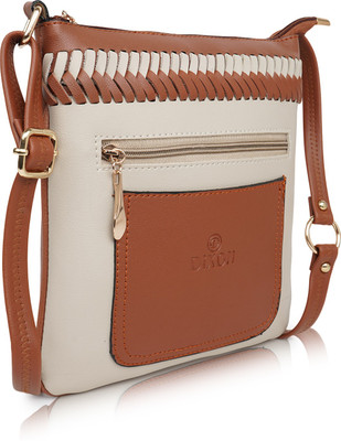 DIXON Tan Sling Bag Casual Look Trendy Shoulder Hobo Satchel Crossbody Daytrip Women Sling Bag