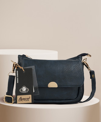 LANCER Black Sling Bag Casual Trendy Hobo Shoulder Crossbody Travel Side Sling bag for Women