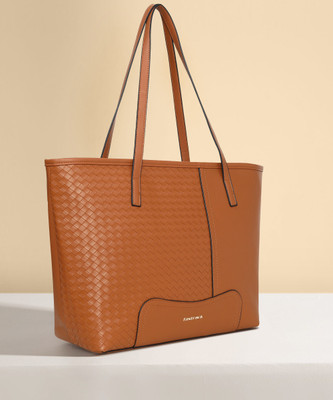 Fastrack Tan Shoulder Bag Textured Tan Shoulder Bag