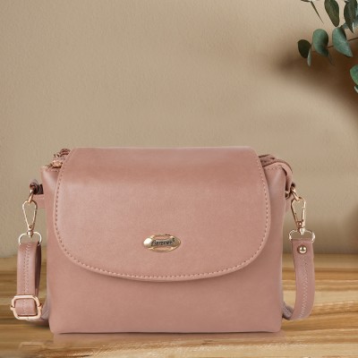 LANCER Pink Sling Bag Casual Unique Design Trendy Side Crossbody Sling Bag For Women